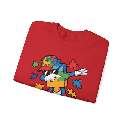 Dabbing Puzzle Autism Awareness Sweatshirt