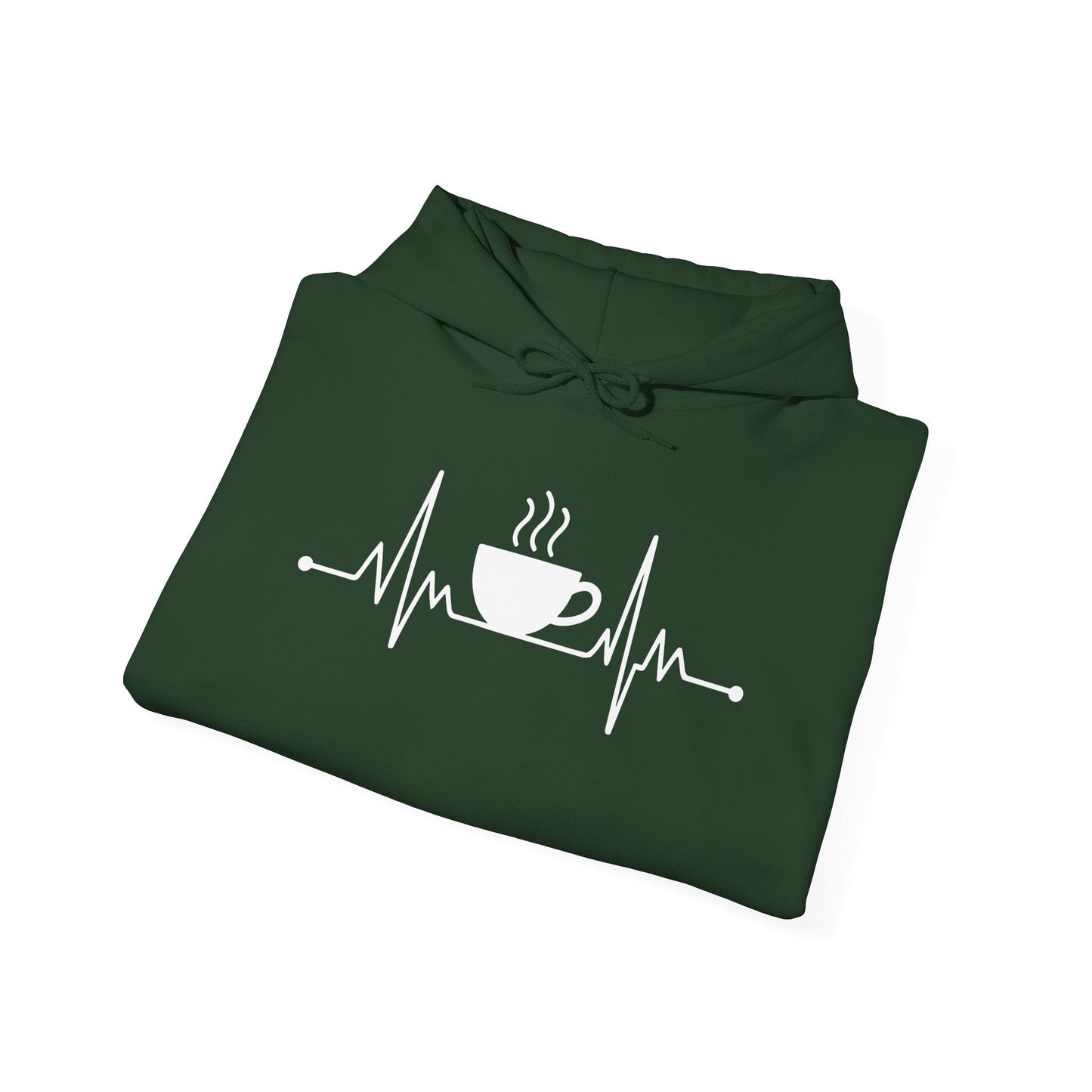 Coffee Heartbeat Drinking Coffee Hoodie