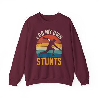 Funny I Do All My Own Stunts Broken Bones Sweatshirt