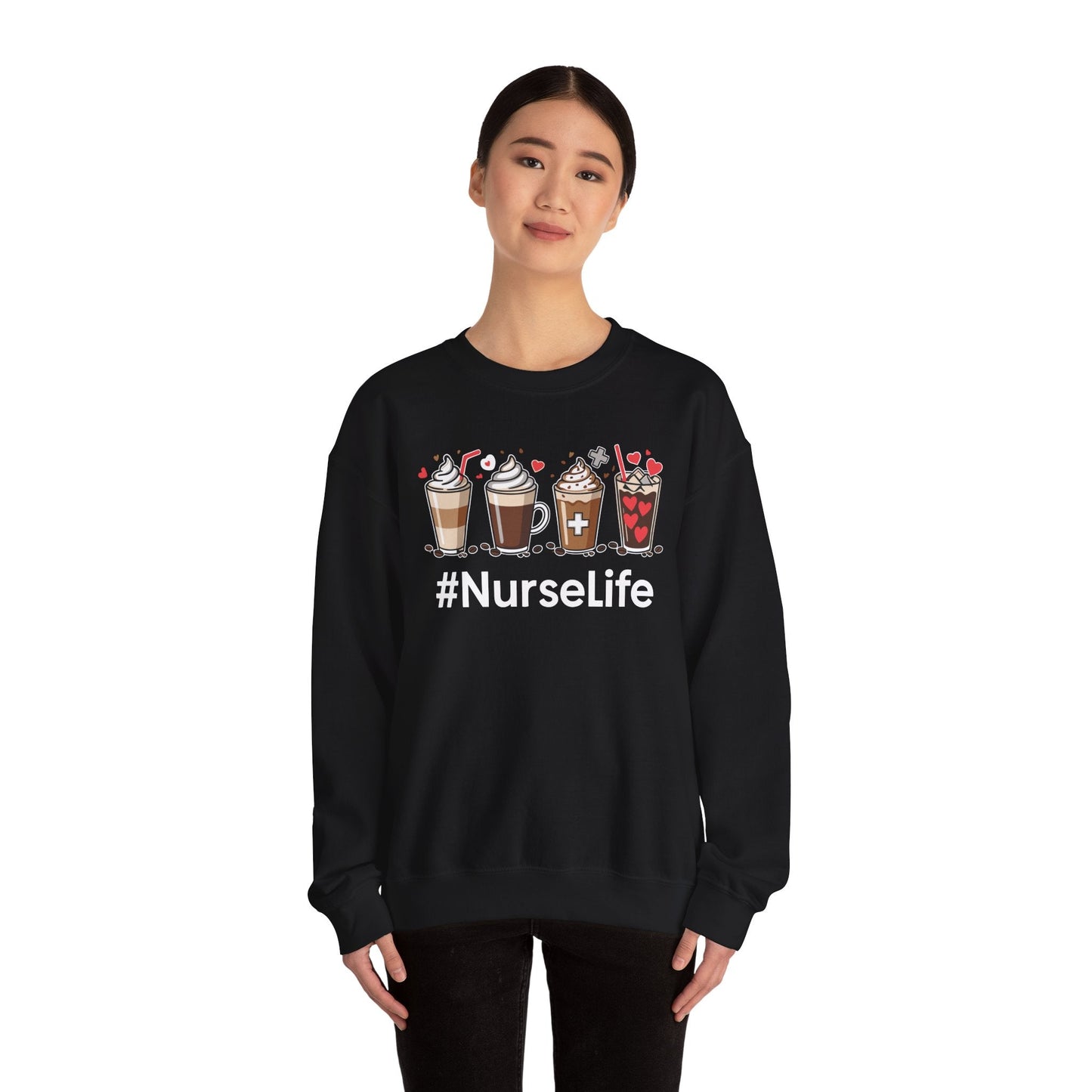 Nurse Life Funny Coffee Nurses Fuel Registered Nurse Medical Sweatshirt