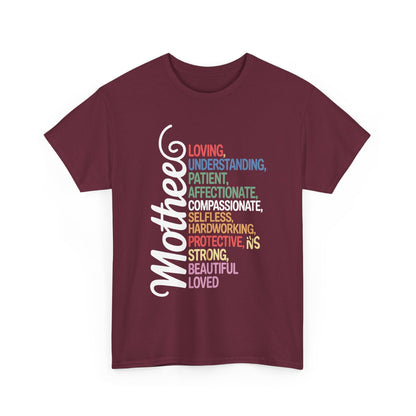 MOTHER Meaning Shirt I Love Mom Mothers Day T-Shirt