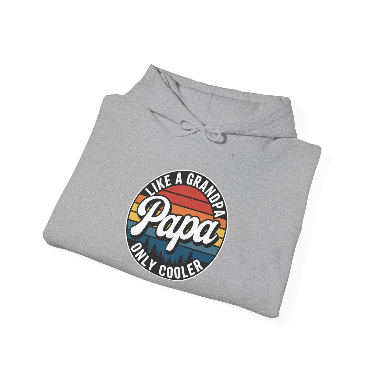 PAPA like a Grandpa ONLY COOLER Funny Dad Papa Definition Hoodie