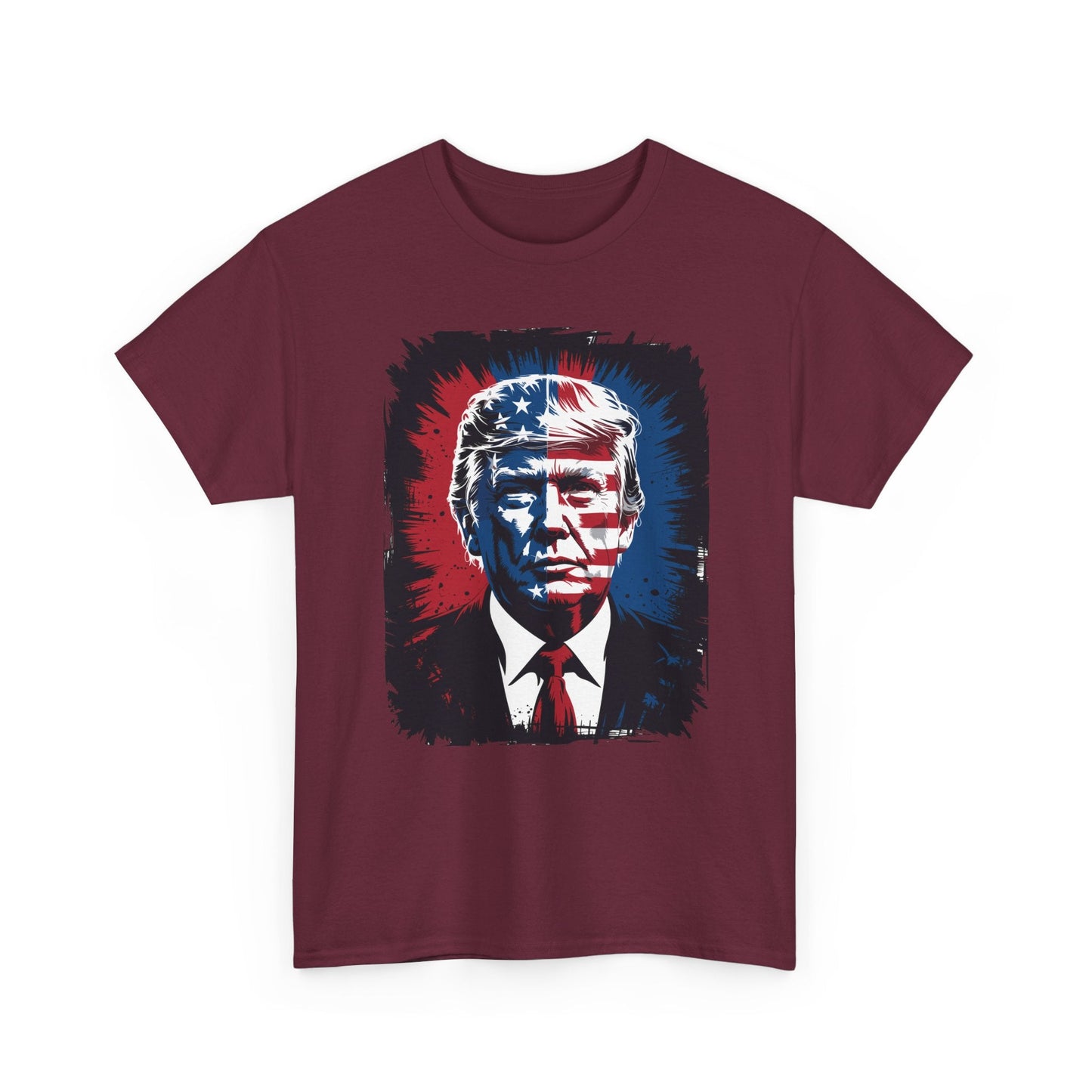 President Trump Portrait 4th July T-Shirt
