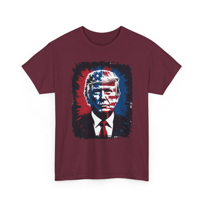 President Trump Portrait 4th July T-Shirt