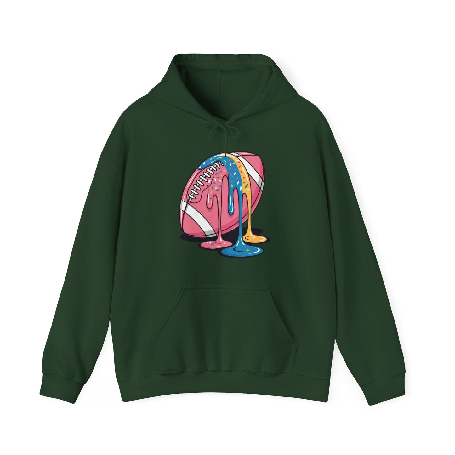 Football Drip For Lineman WR QB RB Ice Cream Sprinkles Hoodie