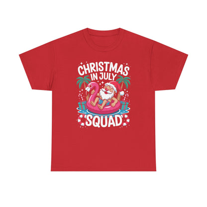 Christmas In July 2025 Squad Summer Beach Vacation Xmas Cool T-Shirt