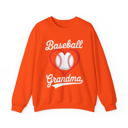 Baseball Grandma Women Baseball Heart Mothers Day Sweatshirt