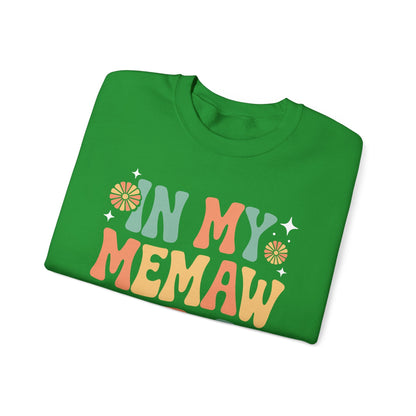 In My Memaw Era Funny Sarcastic Groovy Retro Mothers Day Sweatshirt