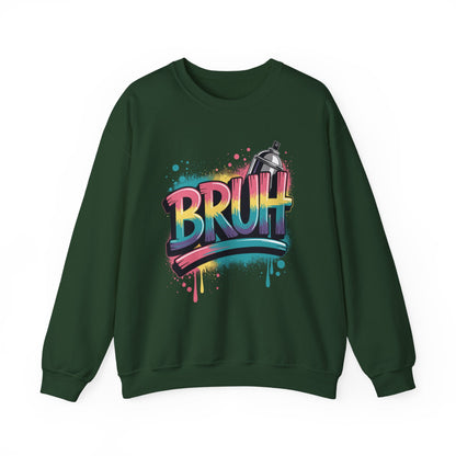 Bruh Graffiti Funny Saying Street Art Meme Men Boys Kids Sweatshirt