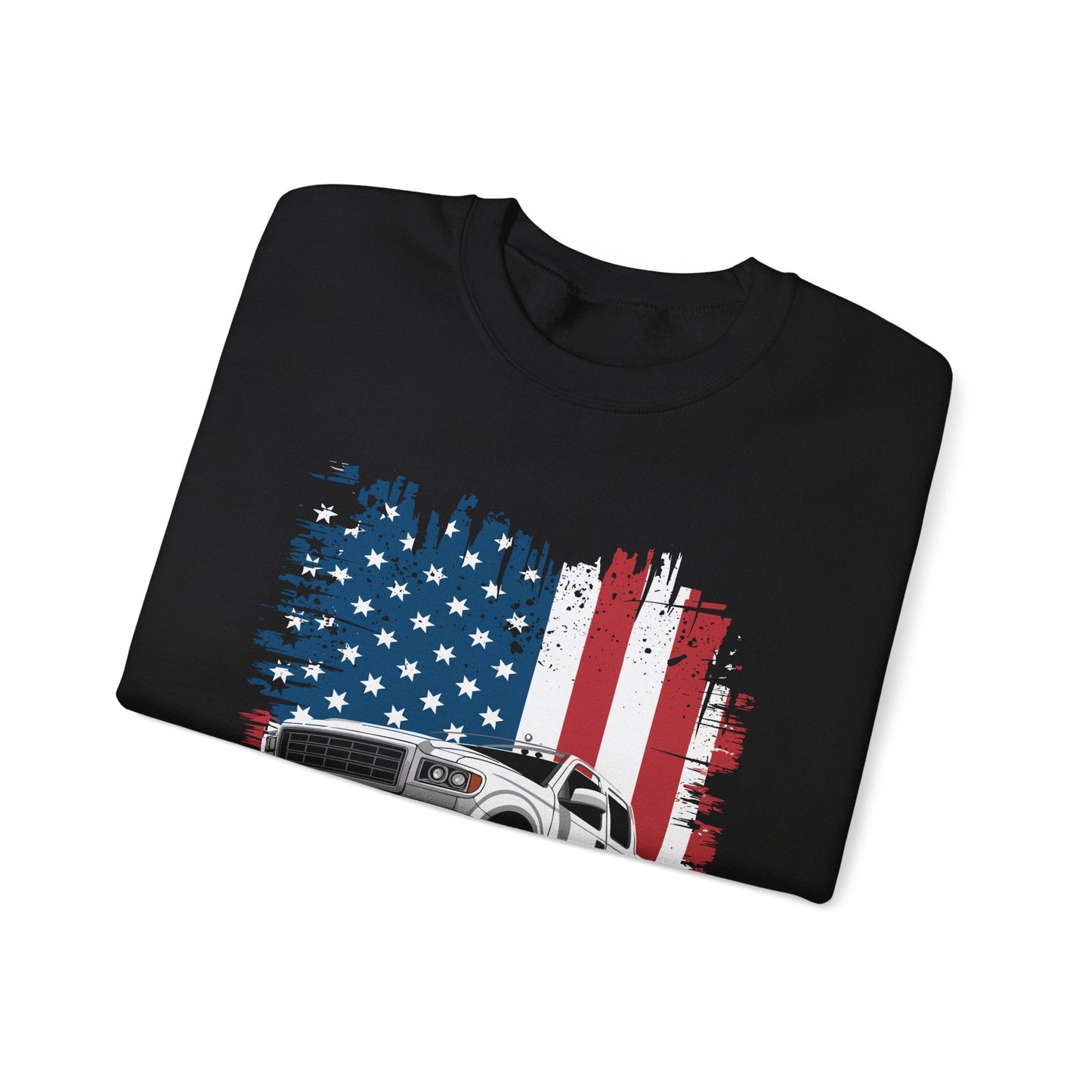 Monster Truck USA Flag American Sweatshirt