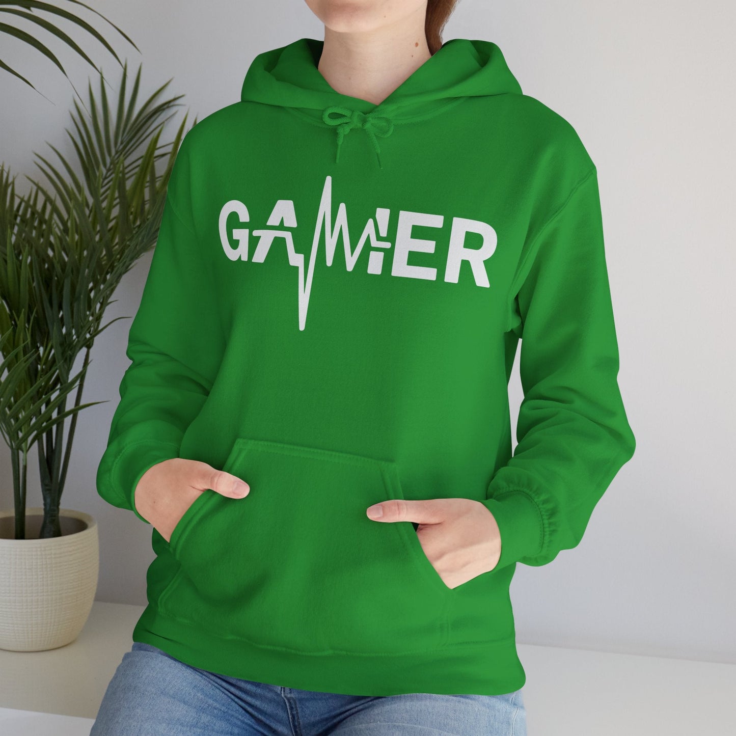 Gamer Heartbeat Video Games Graphic Hoodie