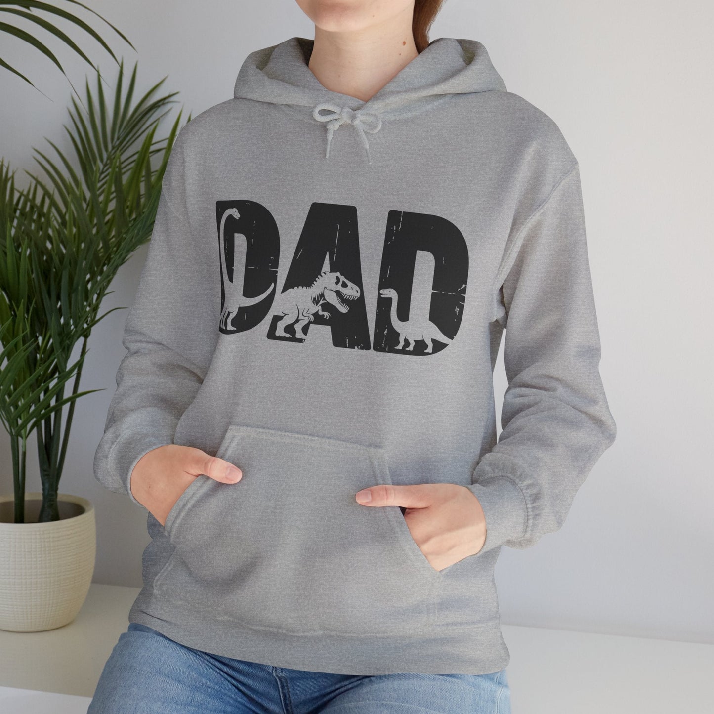 Dad Dinosaur Saurus Boys Girls Fathers Day Hoodie