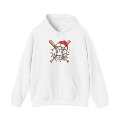 Santa Sports Design For Men Boys Christmas Baseball Player Hoodie