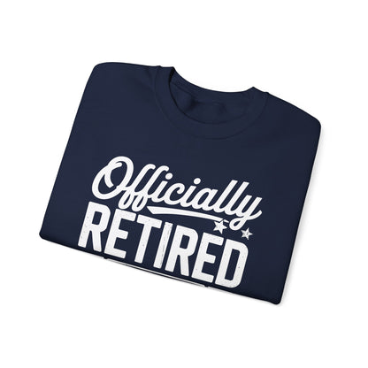 Funny Retirement 2025 Officially Retired Vintage Humor Sweatshirt