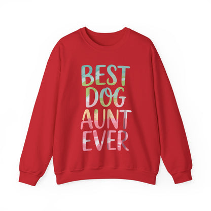 Best Dog Aunt Ever Shirt Women Dog Lover Auntie Mothers Day Sweatshirt
