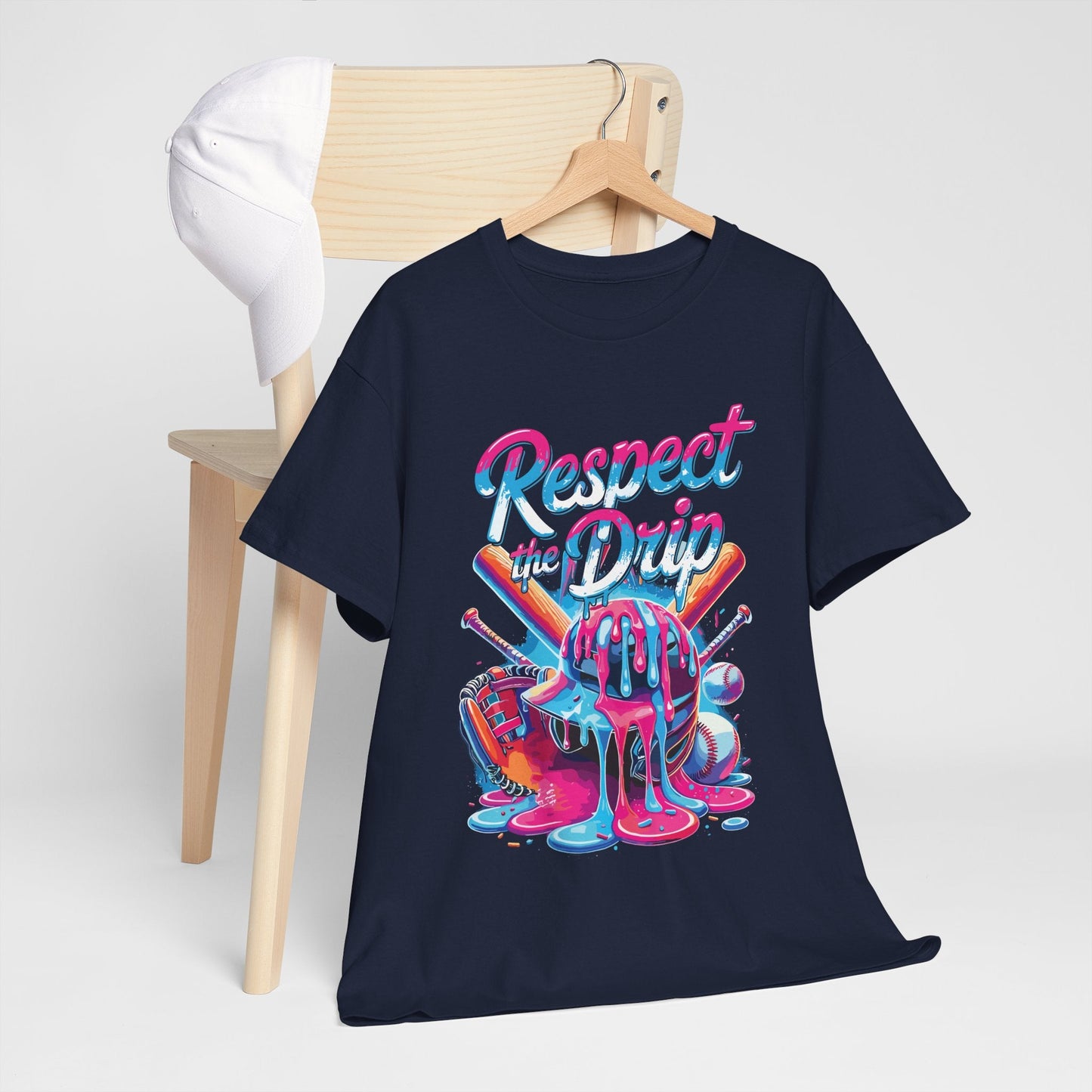 Baseball Drip For Boys Ice Cream Respect The Drip Baseball T-Shirt