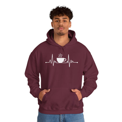 Coffee Heartbeat Drinking Coffee Hoodie