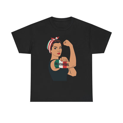 Mexican Girl Mujer Rosie Riveter Cinco De Mayo Fiesta T-Shirt Women