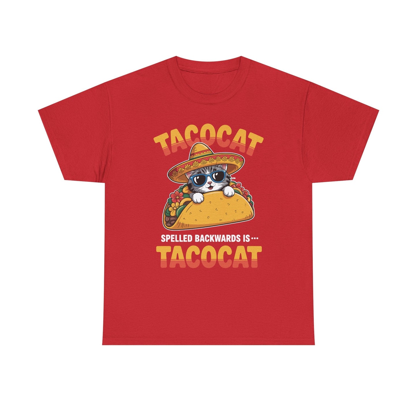 Tacocat Spelled Backwards Taco Cat Cinco De Mayo T-Shirt Men Women