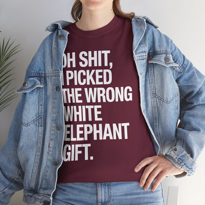 Oh Shit Funny White Elephant Gifts for Adults Under 15 20 T-Shirt