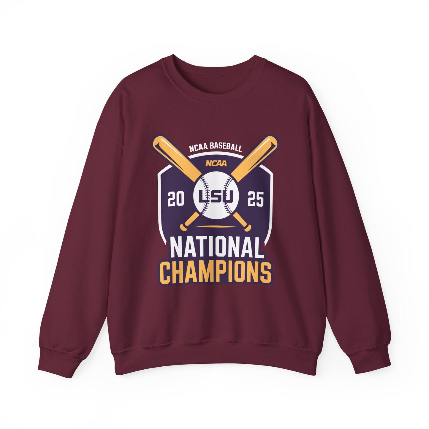 LSU Baseball 2025 National Champions Logo Sweatshirt