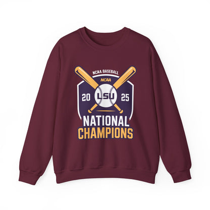 LSU Baseball 2025 National Champions Logo Sweatshirt