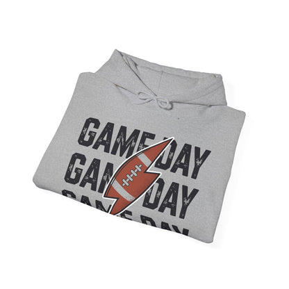 Vintage Game Day Football Lightning Bolt Funny Team Sport Hoodie