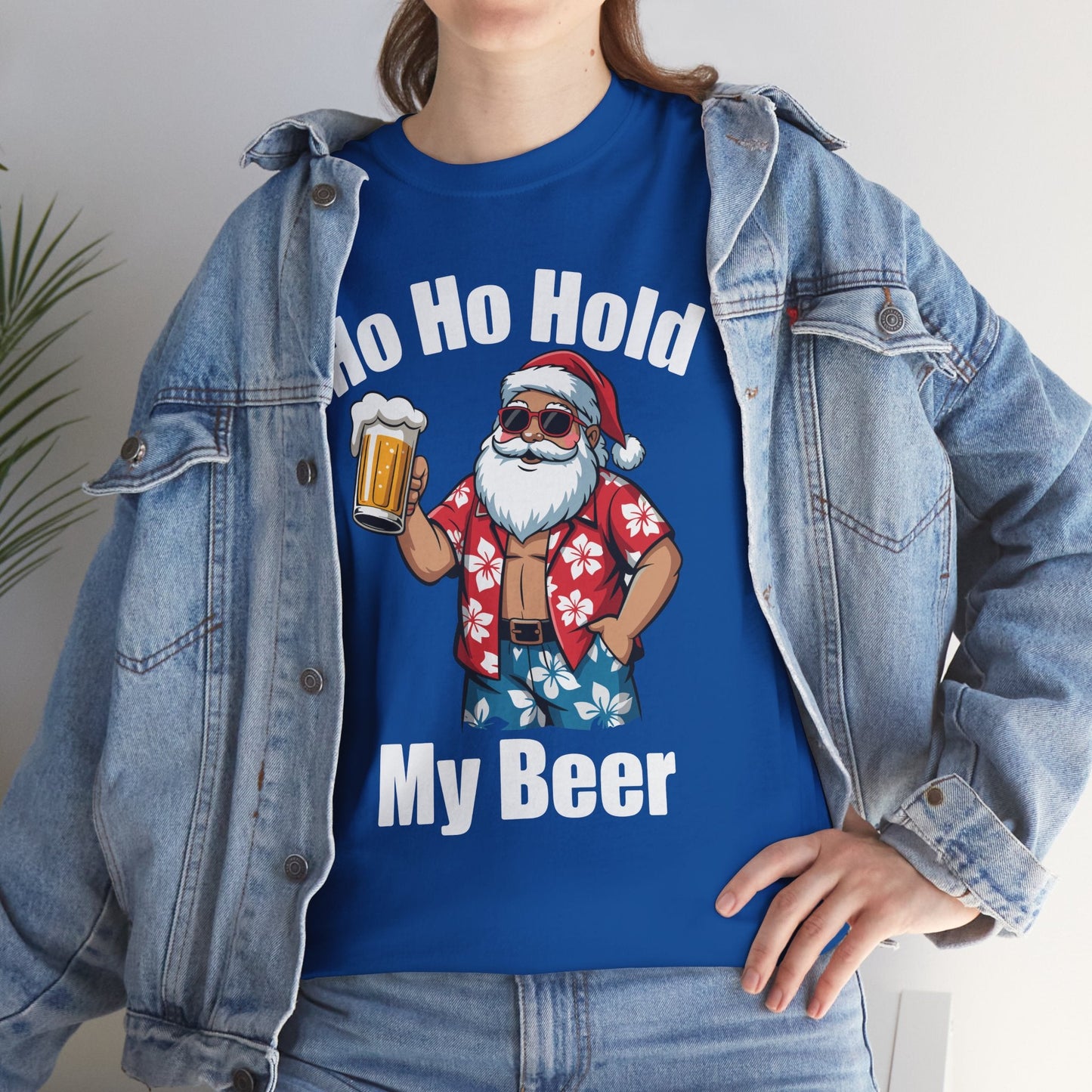 Funny Santa With Sunglasses And Beer Christmas in July T-Shirt