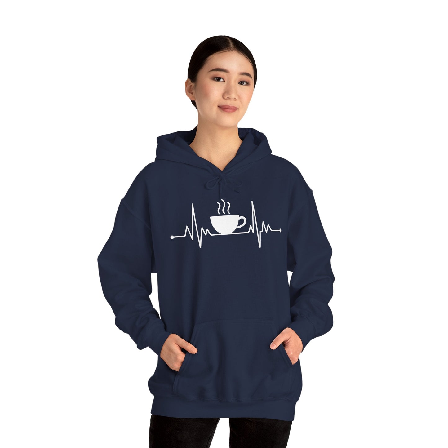 Coffee Heartbeat Drinking Coffee Hoodie