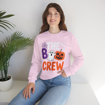 Halloween The Boo Crew Cute Ghost Spooky Family Matching Sweatshirt