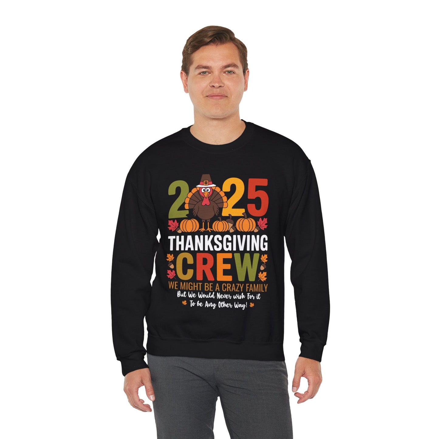 Family Thanksgiving 2025 Thanksgiving Crew Turkey Matching Sweatshirt