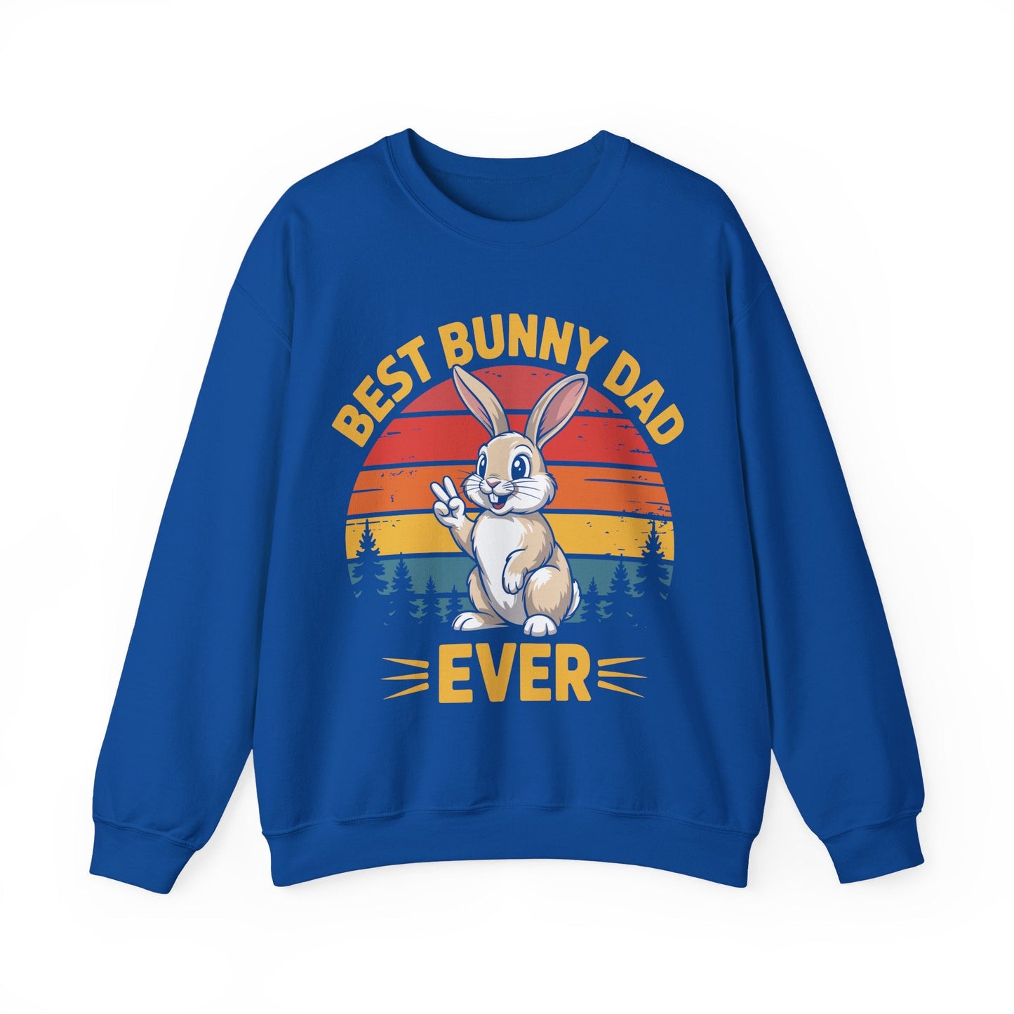 Best Bunny Dad Ever Funny Rabbit Lover Dad Gift Sweatshirt for Pet Owners