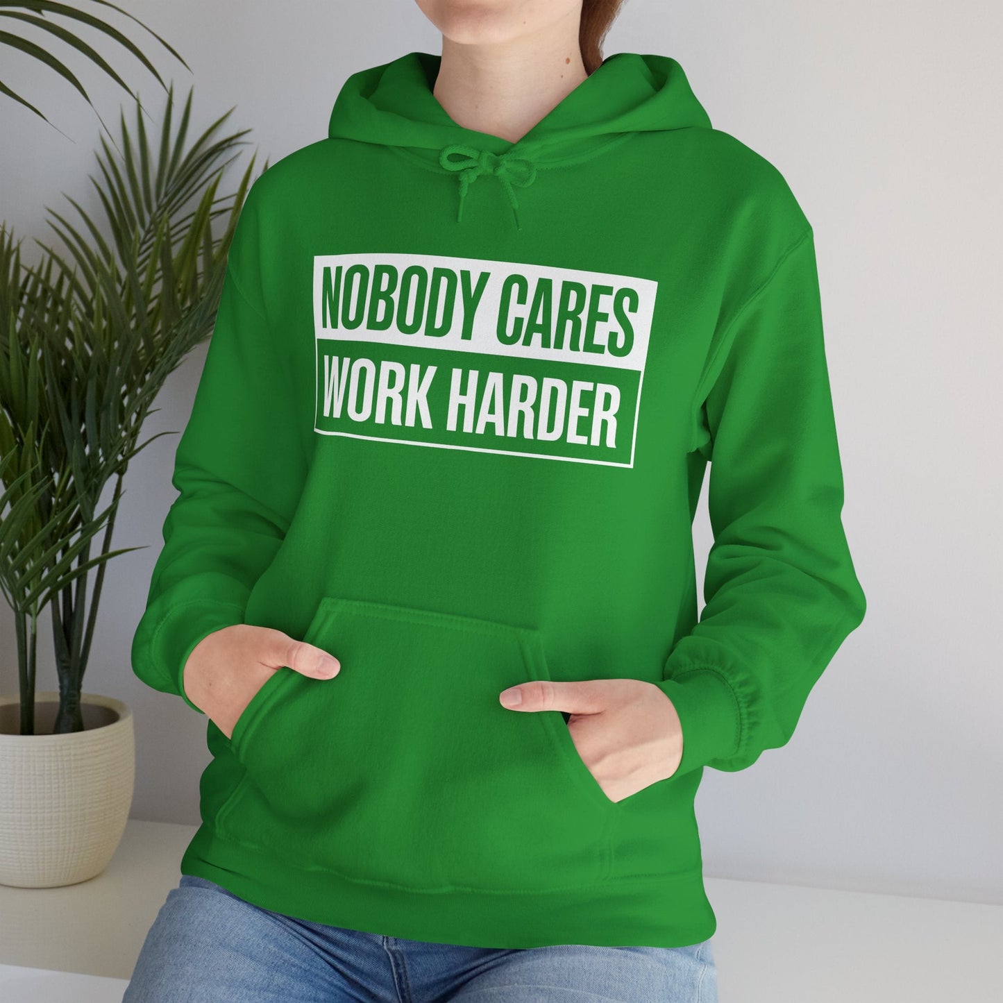 Nobody Cares Work Harder Fitness Workout Gym Gift Hoodie