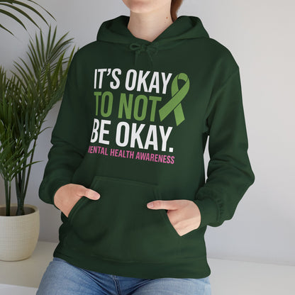 Its Okay To Not Be Okay Mental Health Awareness Ribbon Hoodie