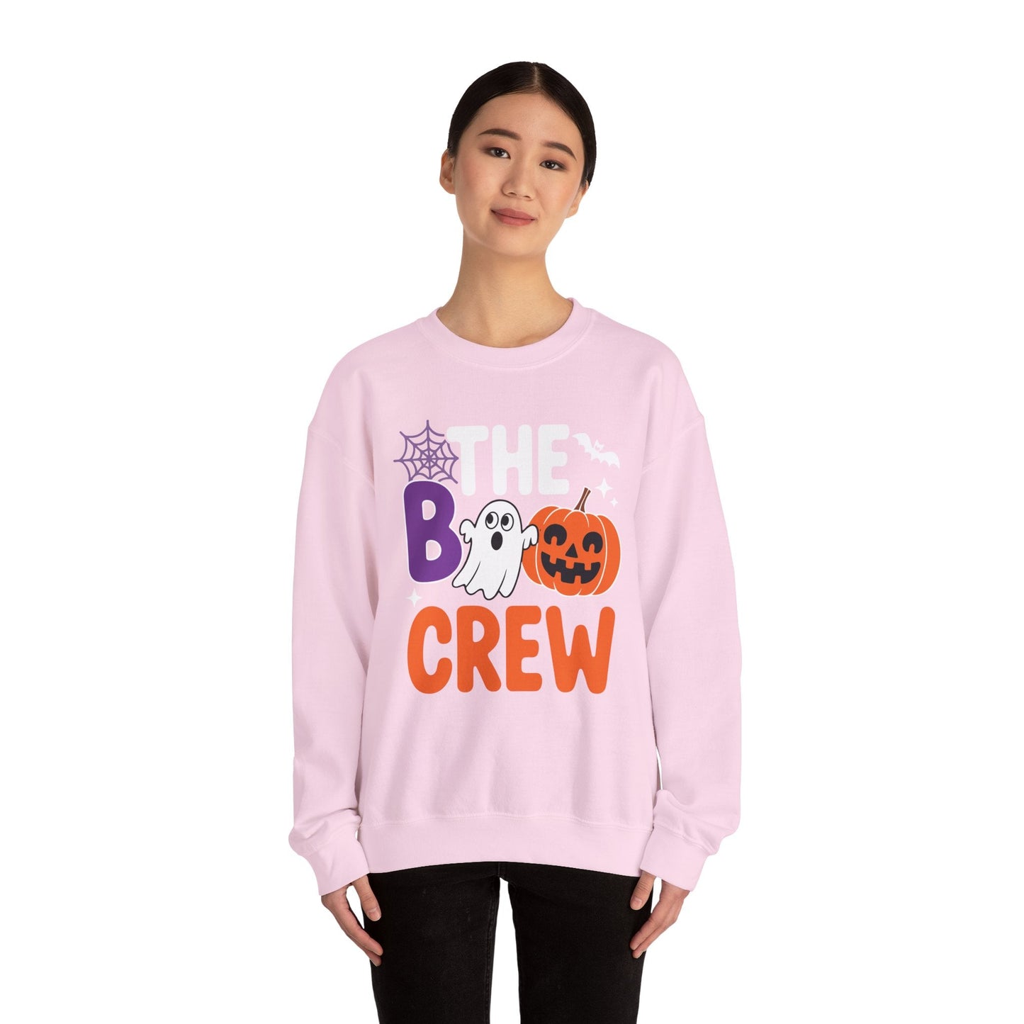 Halloween The Boo Crew Cute Ghost Spooky Family Matching Sweatshirt