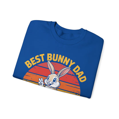 Best Bunny Dad Ever Funny Rabbit Lover Dad Gift Sweatshirt for Pet Owners