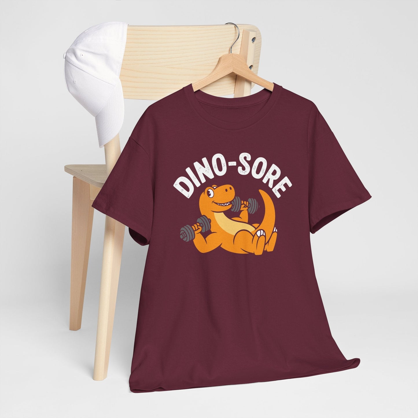 Gym Workout Dino Sore Exercise Fitness Boys Women Men T-Shirt
