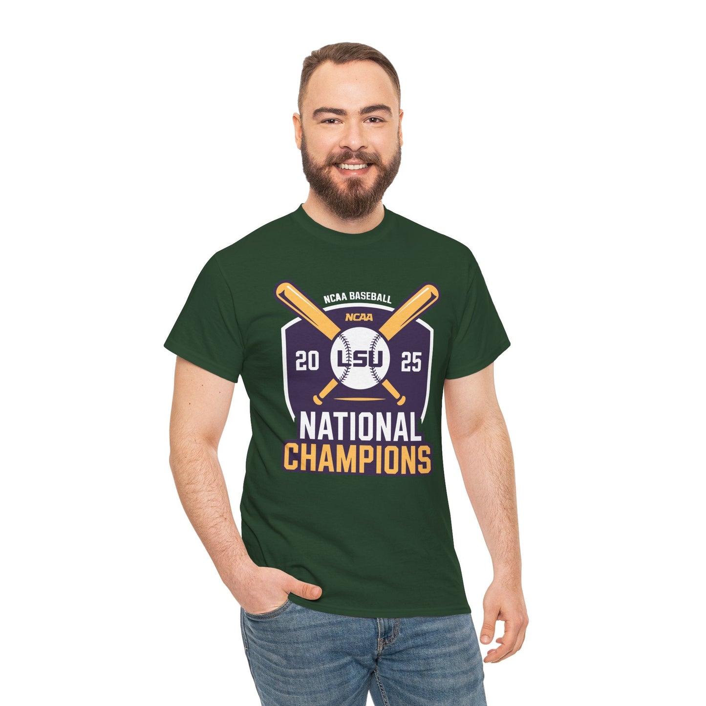LSU Baseball 2025 National Champions Logo T-Shirt