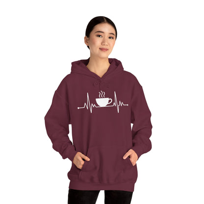 Coffee Heartbeat Drinking Coffee Hoodie