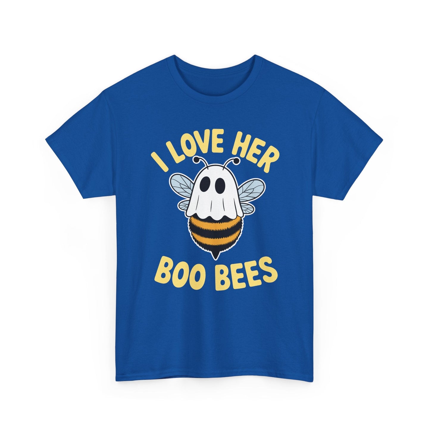 I Love Her Boo Bees Couples Halloween Adult Costume His Men T-Shirt