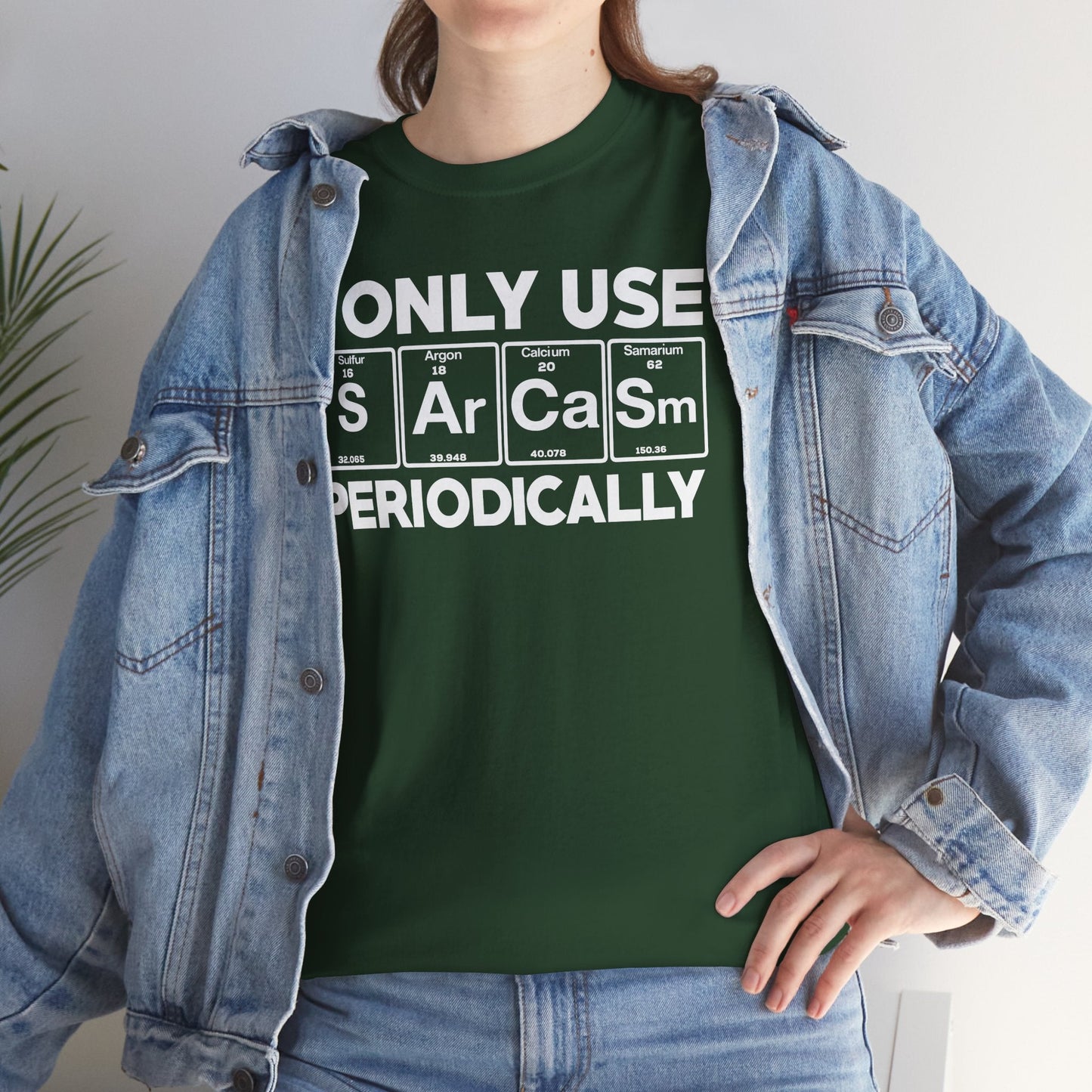 Sarcasm Periodic Table Element Weird Science Joke Gift T-Shirt