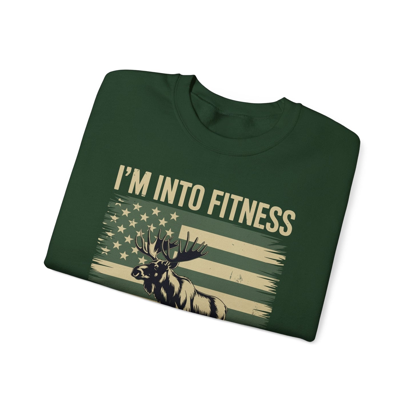 Hunting Im Into Fitness Fit Ness Deer Freezer Men Women Sweatshirt