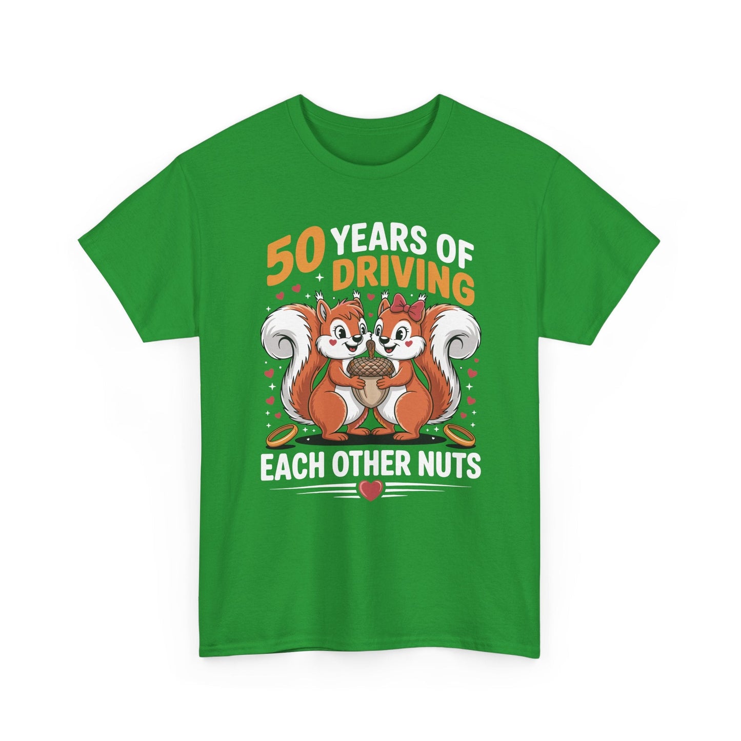 50th Wedding Anniversary 50 Years Of Driving Each Other Nuts T-Shirt