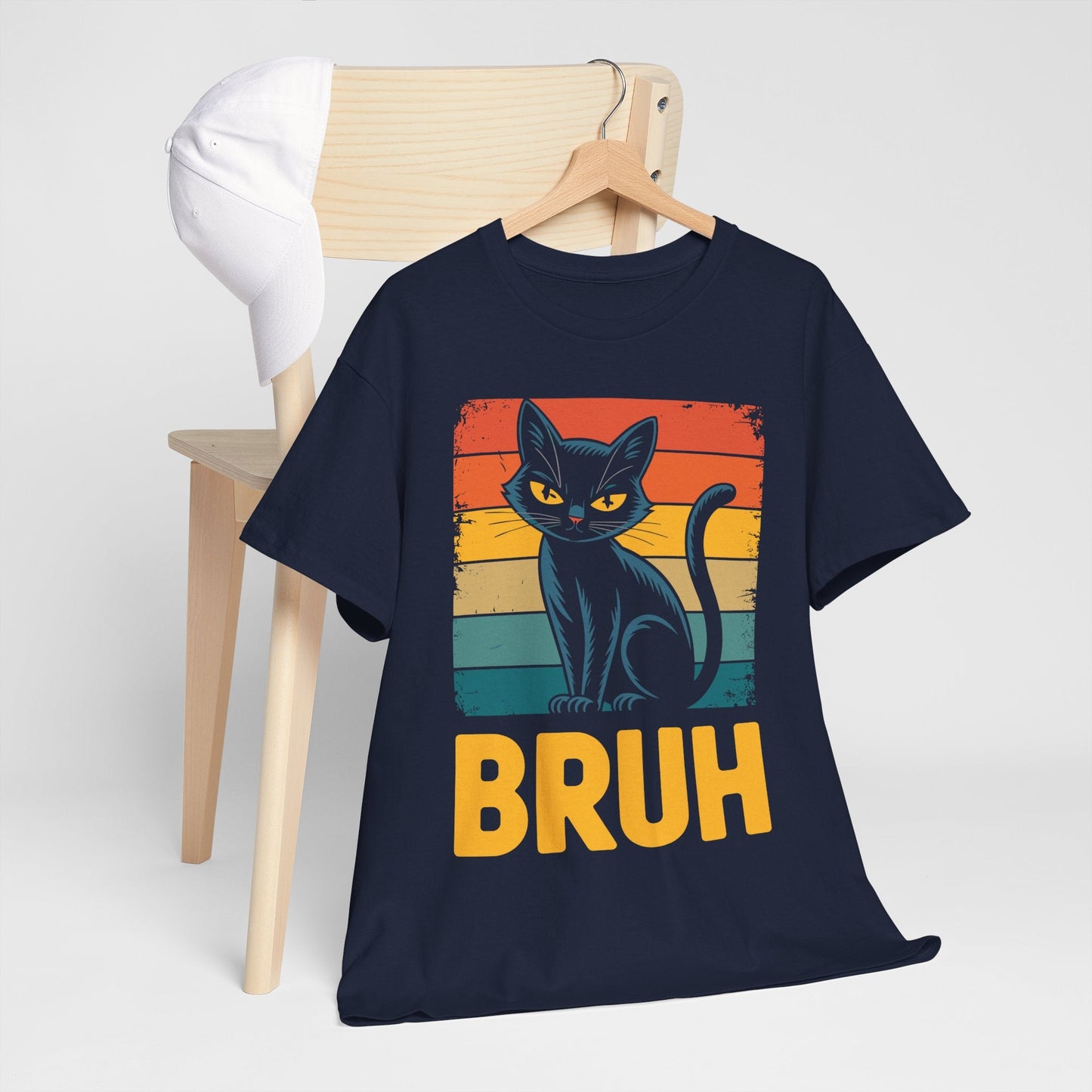Funny Cat Bruh For Teens Boys Girls Men Women Meme Graphic T-Shirt