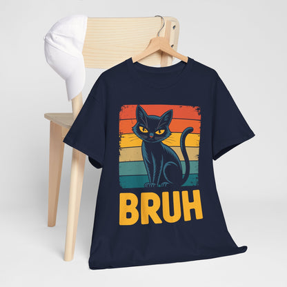 Funny Cat Bruh For Teens Boys Girls Men Women Meme Graphic T-Shirt