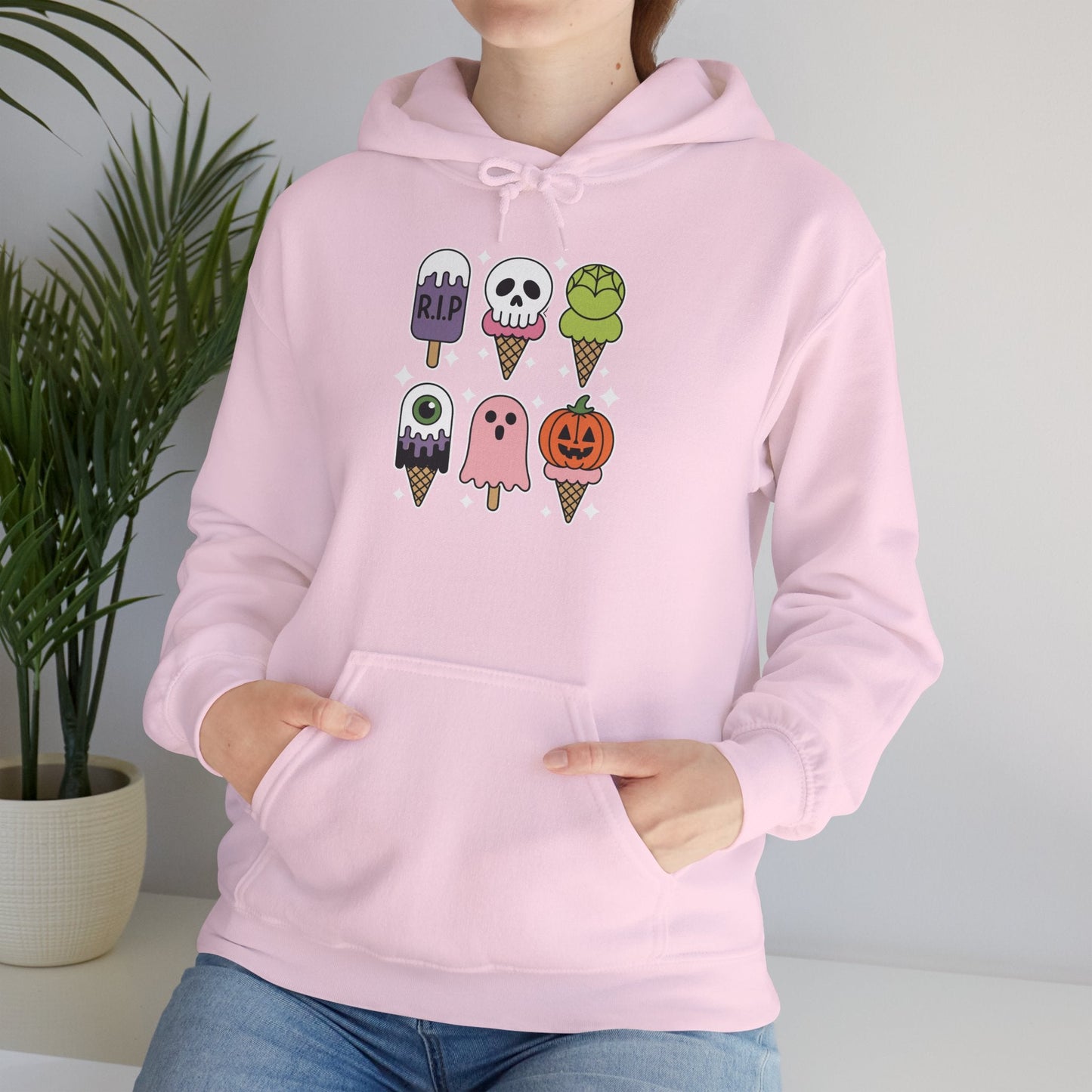 Horror Movie Summer Popsicle Halloween Ice Cream Summer-ween Hoodie for Men Women