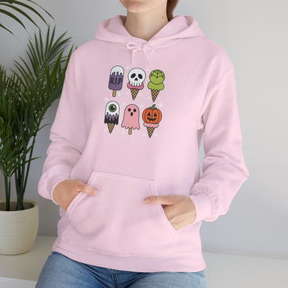 Horror Movie Summer Popsicle Halloween Ice Cream Summer-ween Hoodie for Men Women