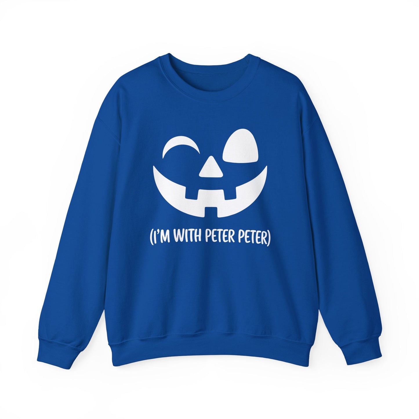 Im With Peter Couple Halloween Adult Eater Pumpkin Sweatshirt