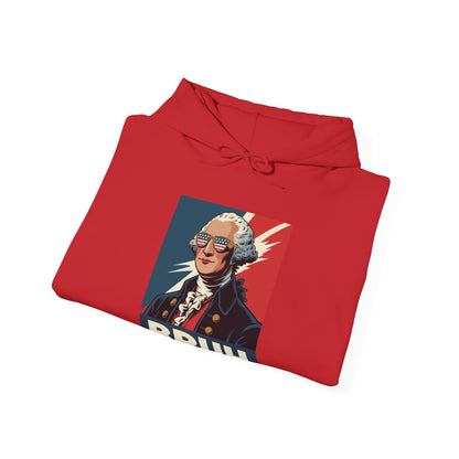 4th Of July 2025 George Washington Bruh. Meme Patriotic Hoodie