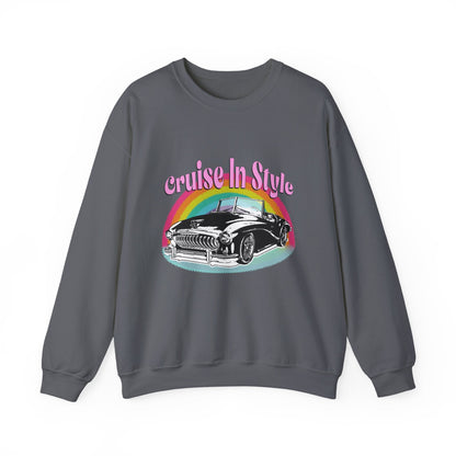 Cruise In Style Car Lovers Sweatshirt